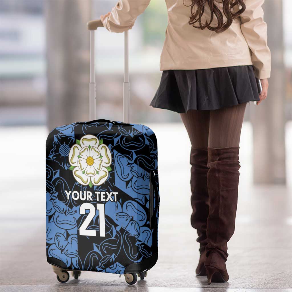 Custom Yorkshire Vikings Heritage Pride Luggage Cover White Rose of Yorkshire LT9
