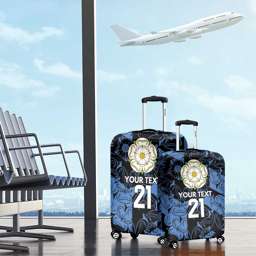 Custom Yorkshire Vikings Heritage Pride Luggage Cover White Rose of Yorkshire LT9
