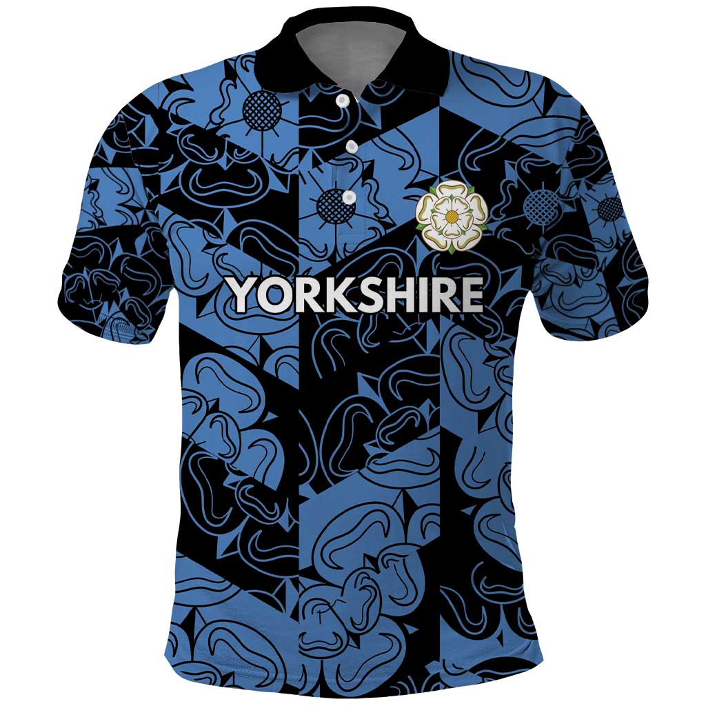 Custom Yorkshire Vikings Heritage Pride Polo Shirt White Rose of Yorkshire LT9
