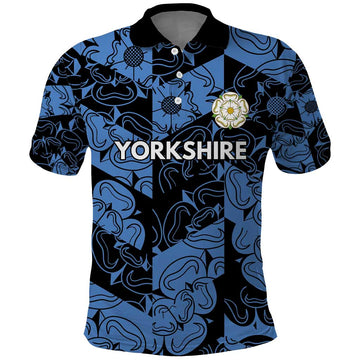 Custom Yorkshire Vikings Heritage Pride Polo Shirt White Rose of Yorkshire LT9