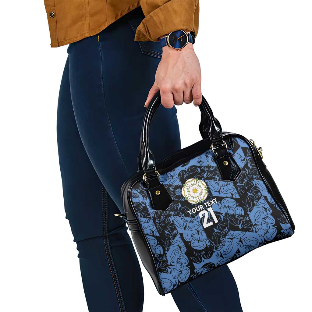 Custom Yorkshire Vikings Heritage Pride Shoulder Handbag White Rose of Yorkshire LT9