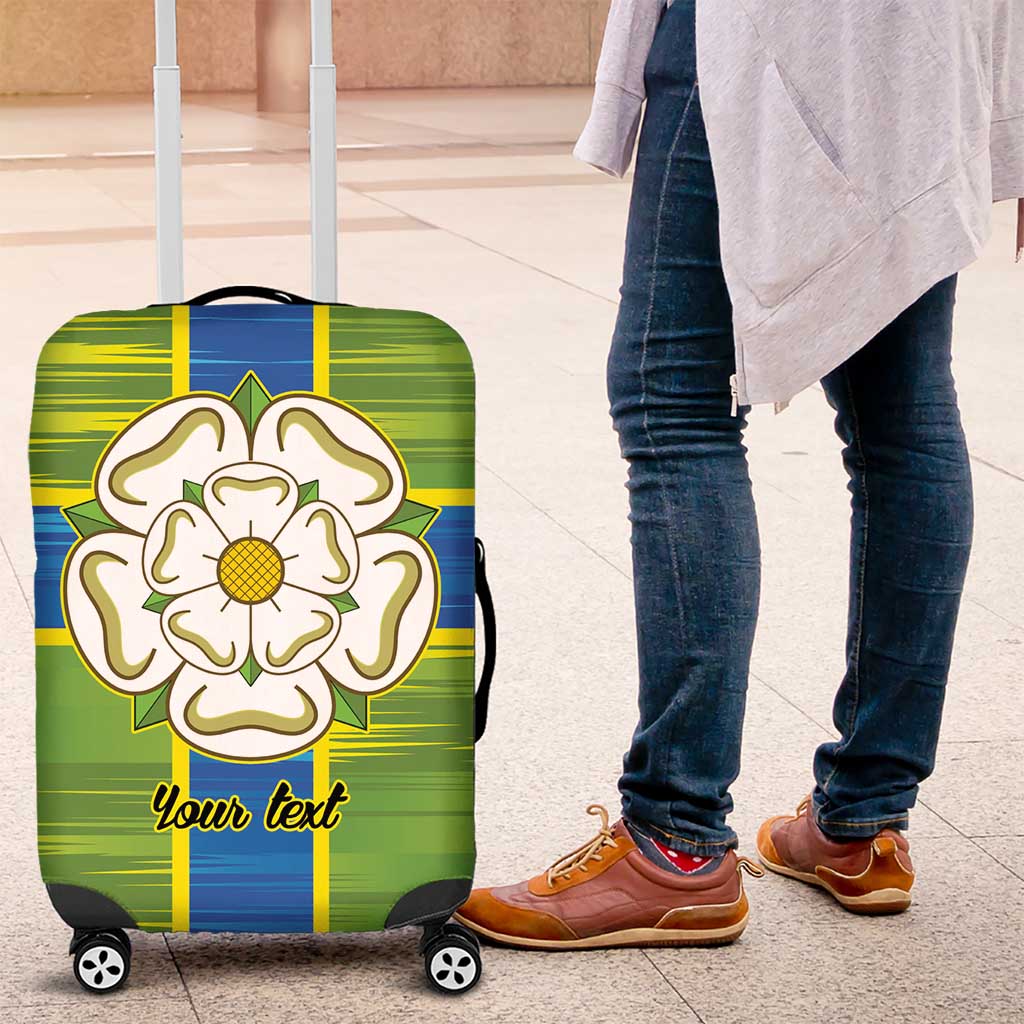 Yorkshire Heritage Personalized Luggage Cover North Yorkshire White Rose LT9
