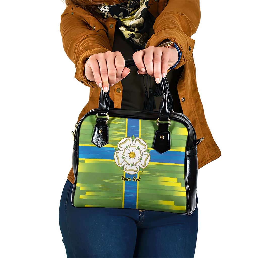 Yorkshire Heritage Personalized Shoulder Handbag North Yorkshire White Rose LT9