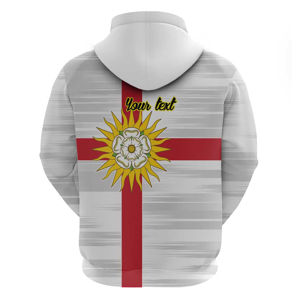 Yorkshire Heritage Personalized Hoodie West Yorkshire White Rose LT9