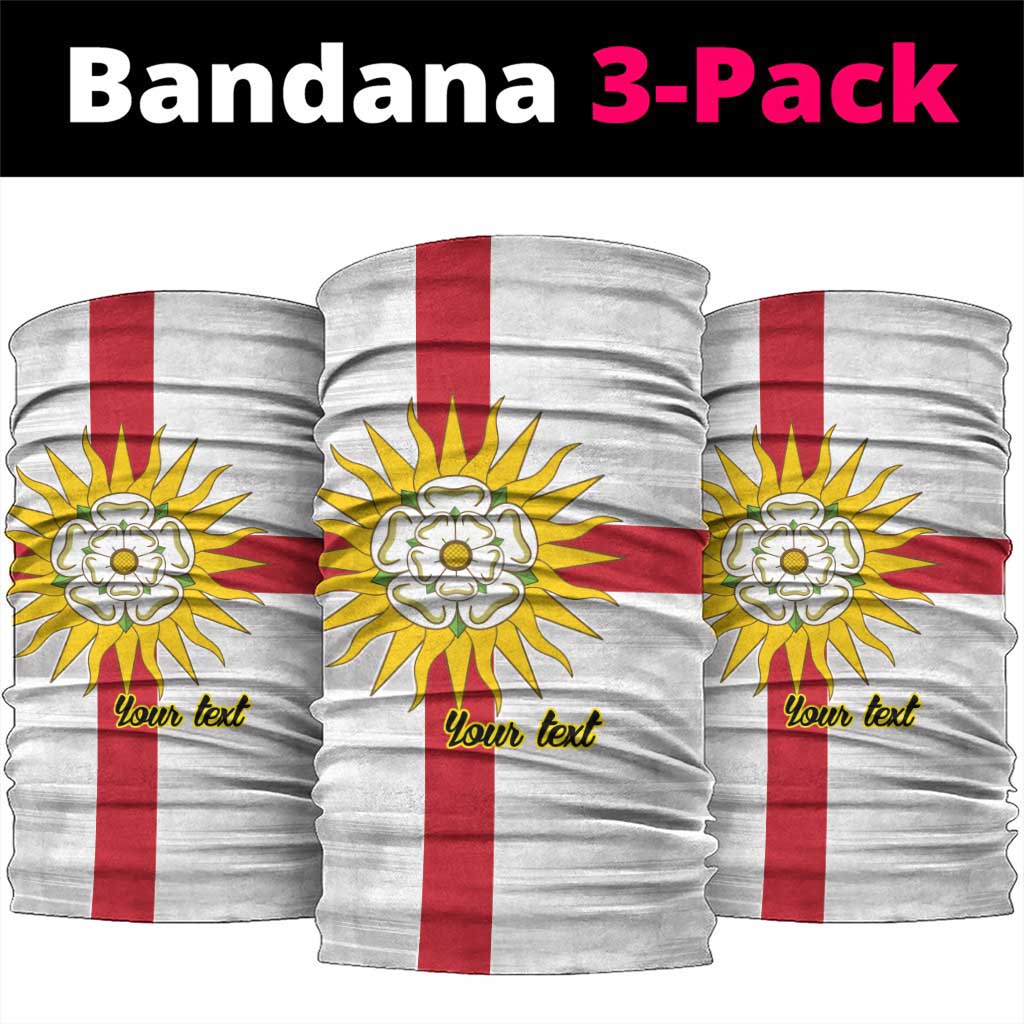 Yorkshire Heritage Personalized Neck Gaiter West Yorkshire White Rose LT9
