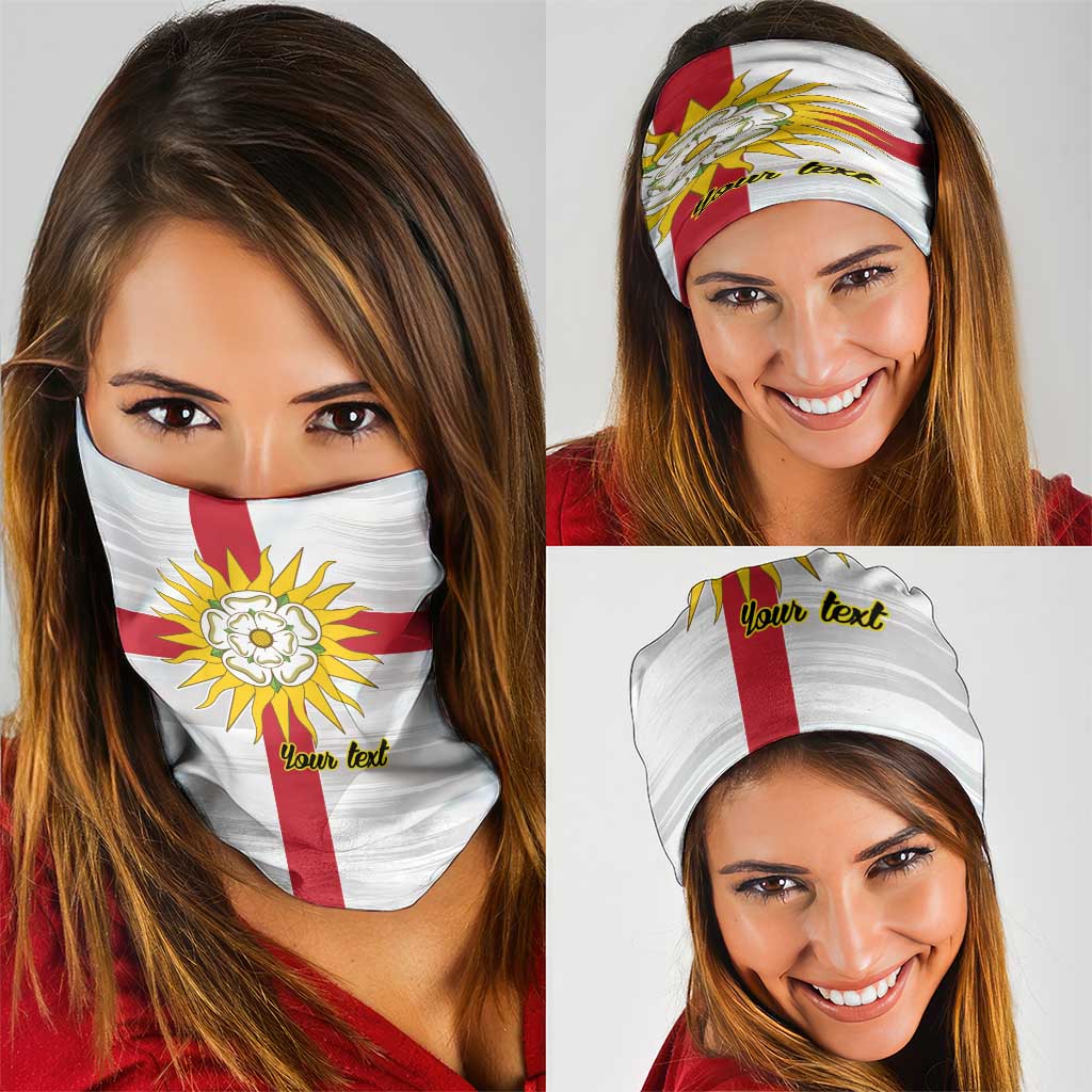 Yorkshire Heritage Personalized Neck Gaiter West Yorkshire White Rose LT9