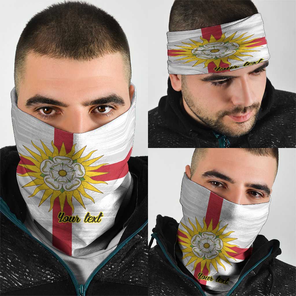Yorkshire Heritage Personalized Neck Gaiter West Yorkshire White Rose LT9