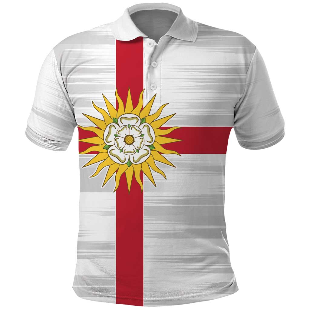 Yorkshire Heritage Personalized Polo Shirt West Yorkshire White Rose LT9