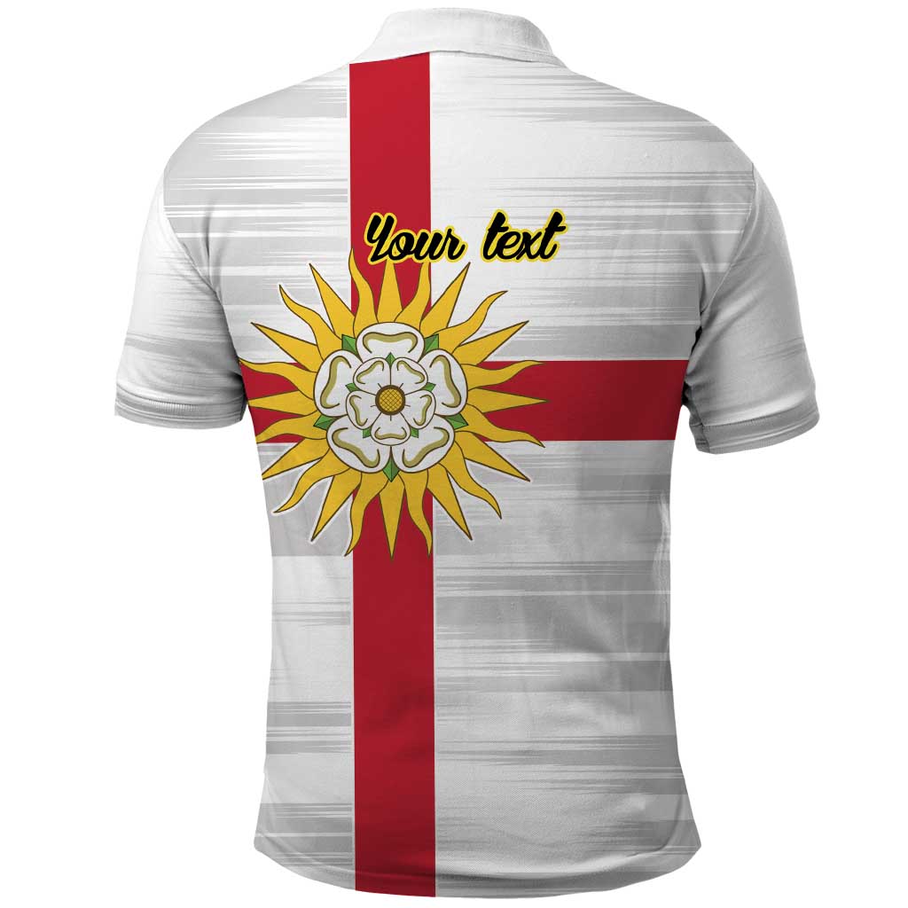 Yorkshire Heritage Personalized Polo Shirt West Yorkshire White Rose LT9