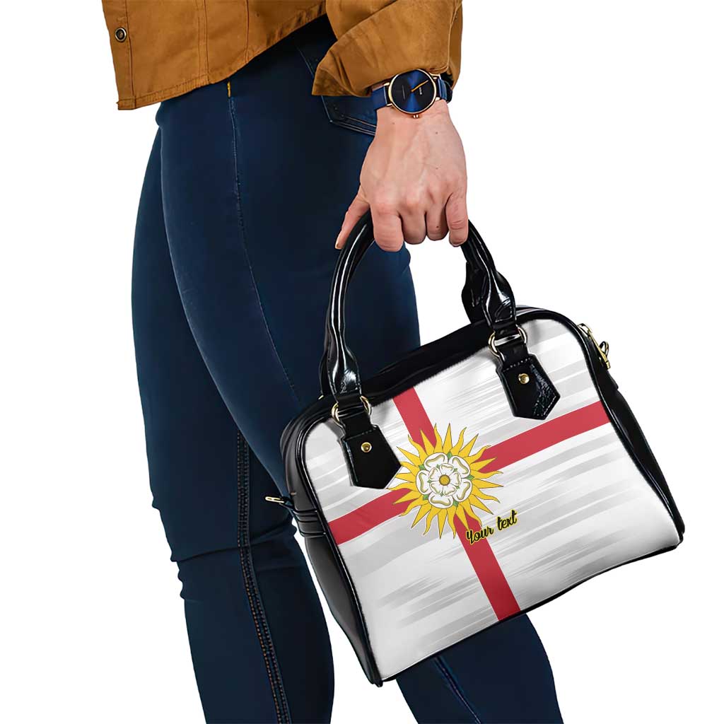 Yorkshire Heritage Personalized Shoulder Handbag West Yorkshire White Rose LT9