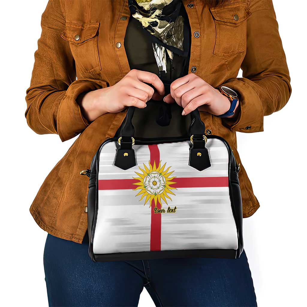 Yorkshire Heritage Personalized Shoulder Handbag West Yorkshire White Rose LT9
