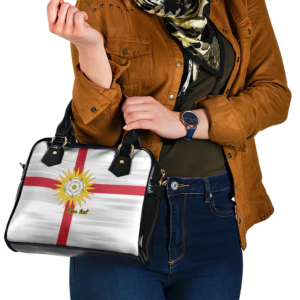 Yorkshire Heritage Personalized Shoulder Handbag West Yorkshire White Rose LT9