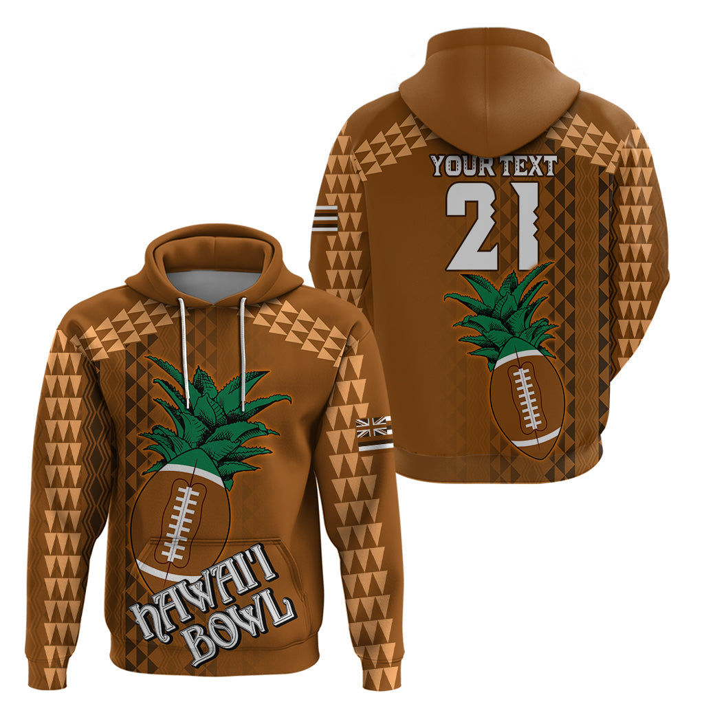 Custom Hawaii Honolulu Bowl Hoodie With Kakau Tribal Pattern LT9
