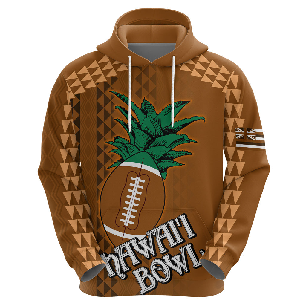 Custom Hawaii Honolulu Bowl Hoodie With Kakau Tribal Pattern LT9