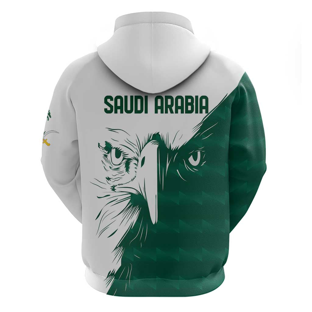 Saudi Arabia Falcon Hoodie Simple Saudi Pattern LT9