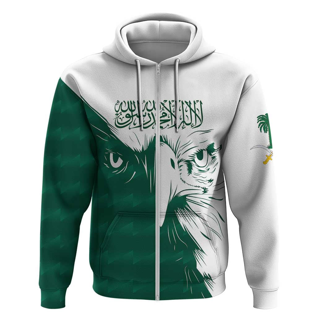 Saudi Arabia Falcon Hoodie Simple Saudi Pattern LT9