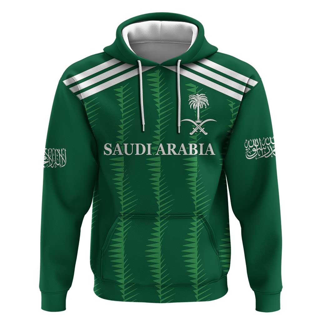 Custom Saudi Arabia Football Hoodie Green Al -Arabiyyah Concept 23-2024 LT9
