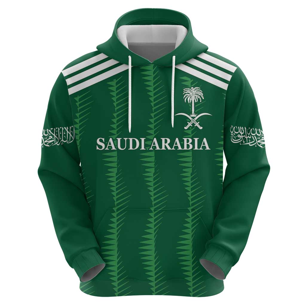 Custom Saudi Arabia Football Hoodie Green Al -Arabiyyah Concept 23-2024 LT9