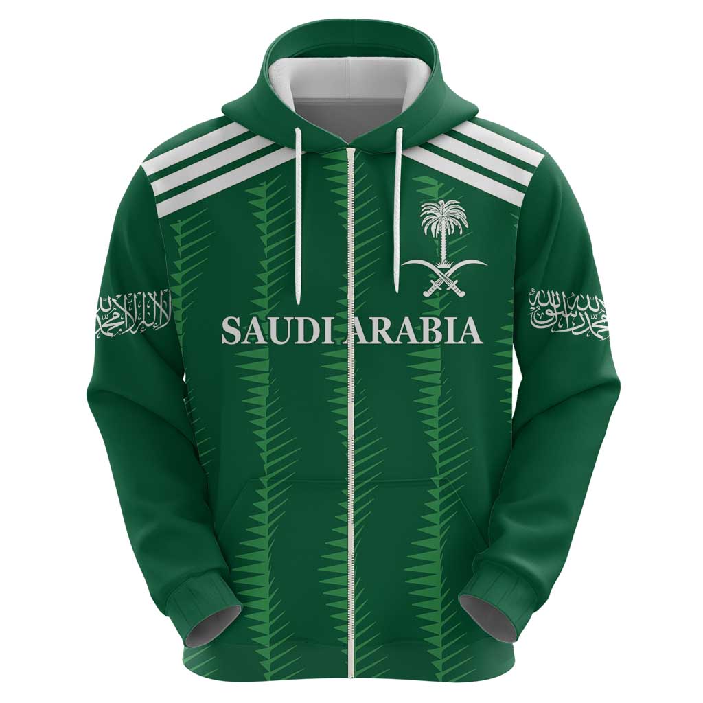 Custom Saudi Arabia Football Hoodie Green Al -Arabiyyah Concept 23-2024 LT9