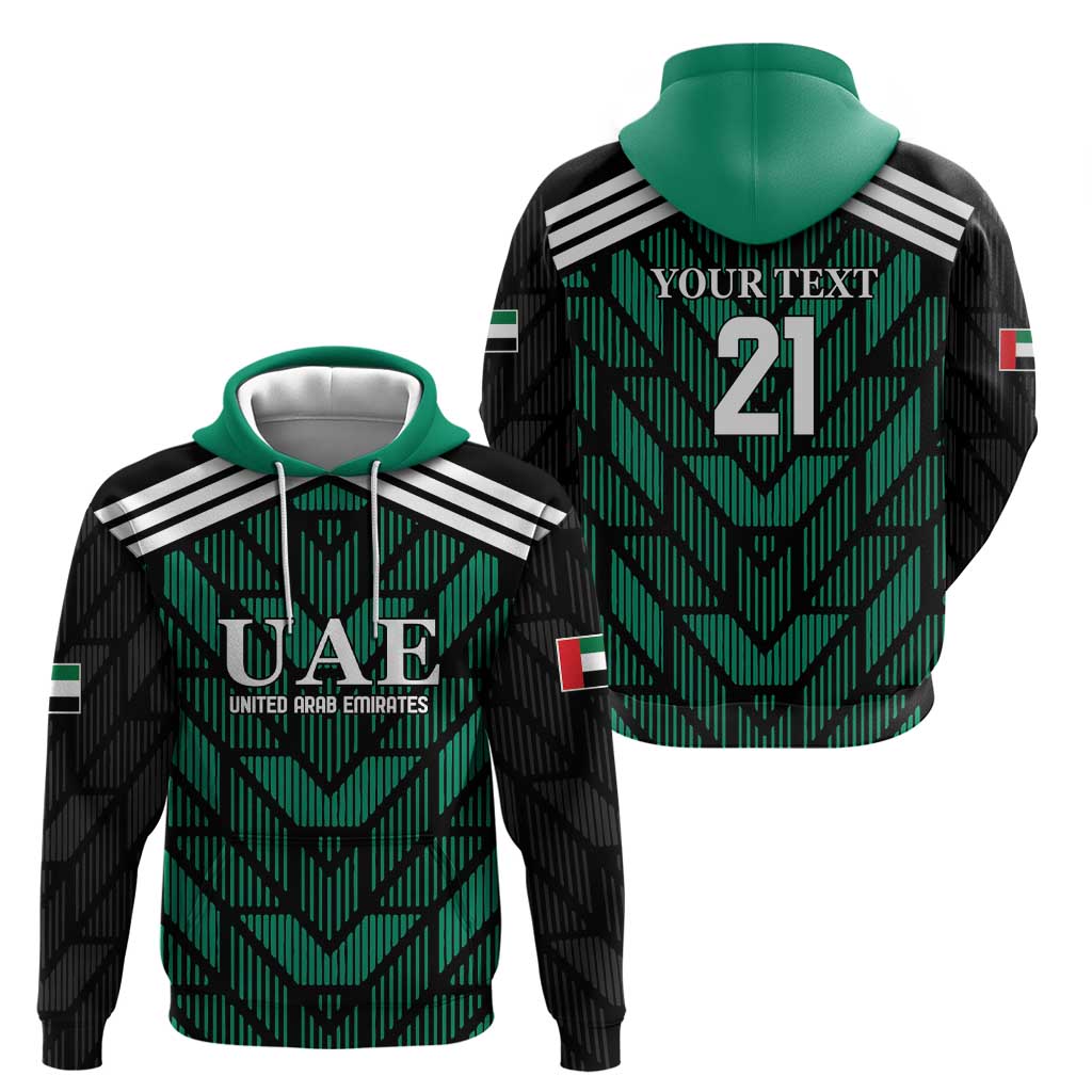 Custom UAE Football Hoodie Green Concept 19-2020 LT9