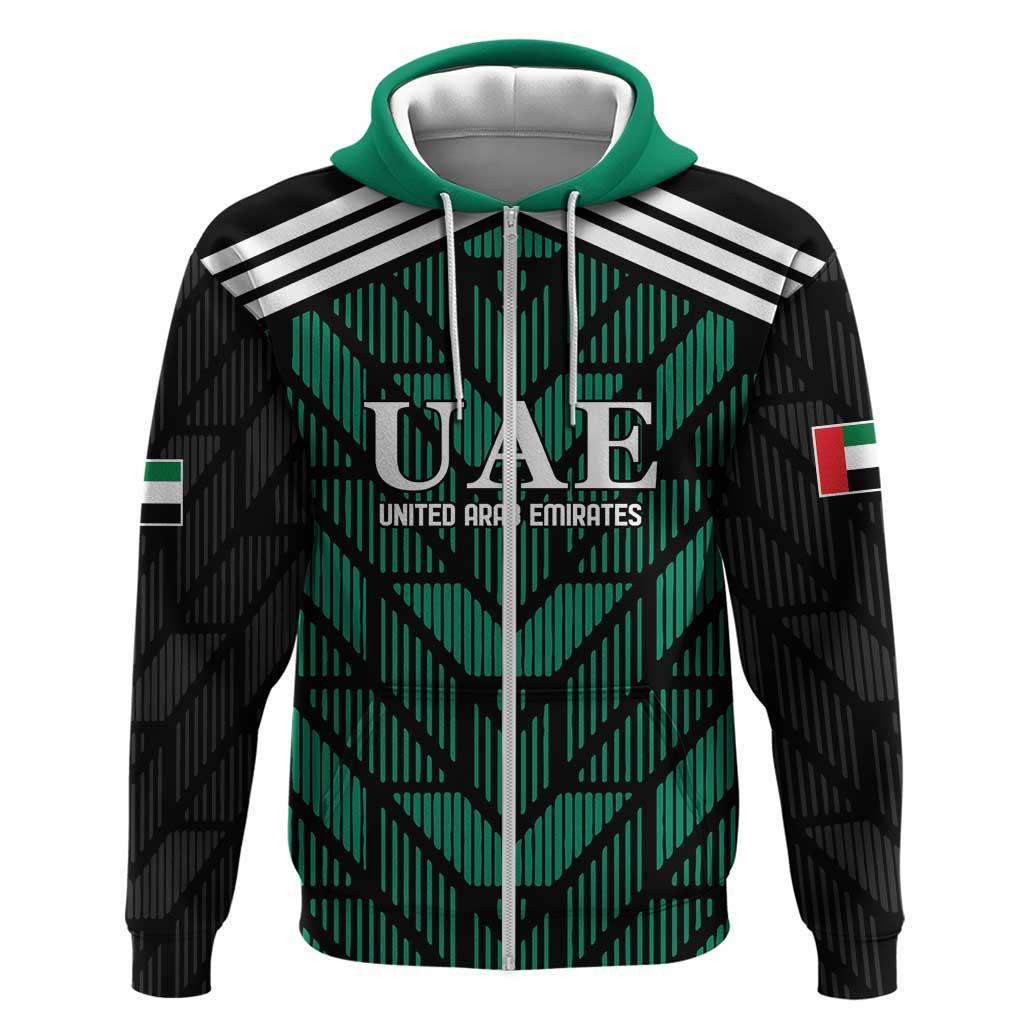 Custom UAE Football Hoodie Green Concept 19-2020 LT9