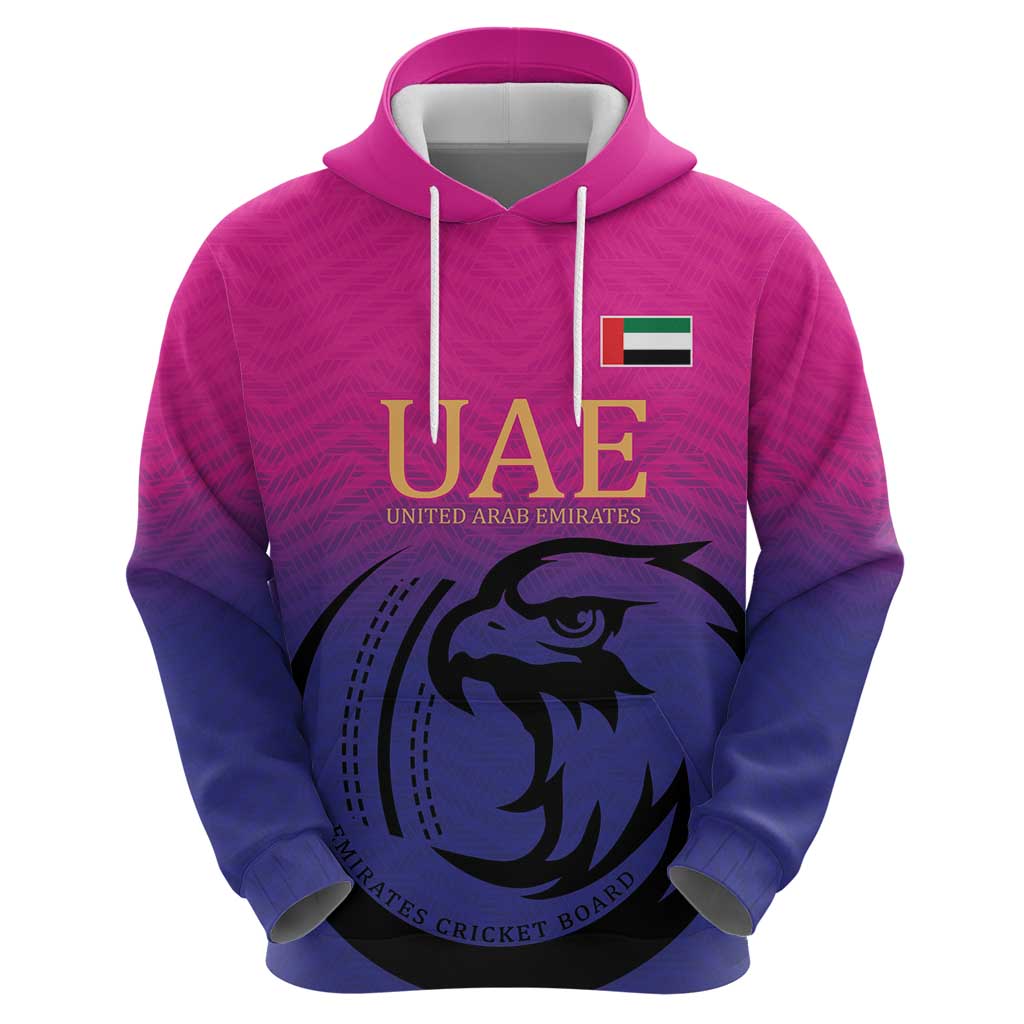 Custom UAE Cricket Hoodie United Arab Emirates Falcon Sporty Pattern LT9