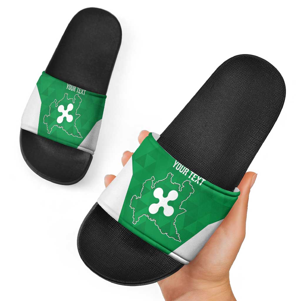 Personalized Italy Lombardy Slide Sandals Inspiration Flags Style LT9