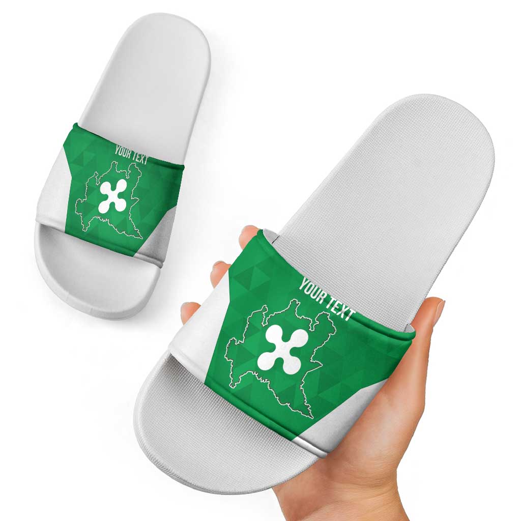 Personalized Italy Lombardy Slide Sandals Inspiration Flags Style LT9