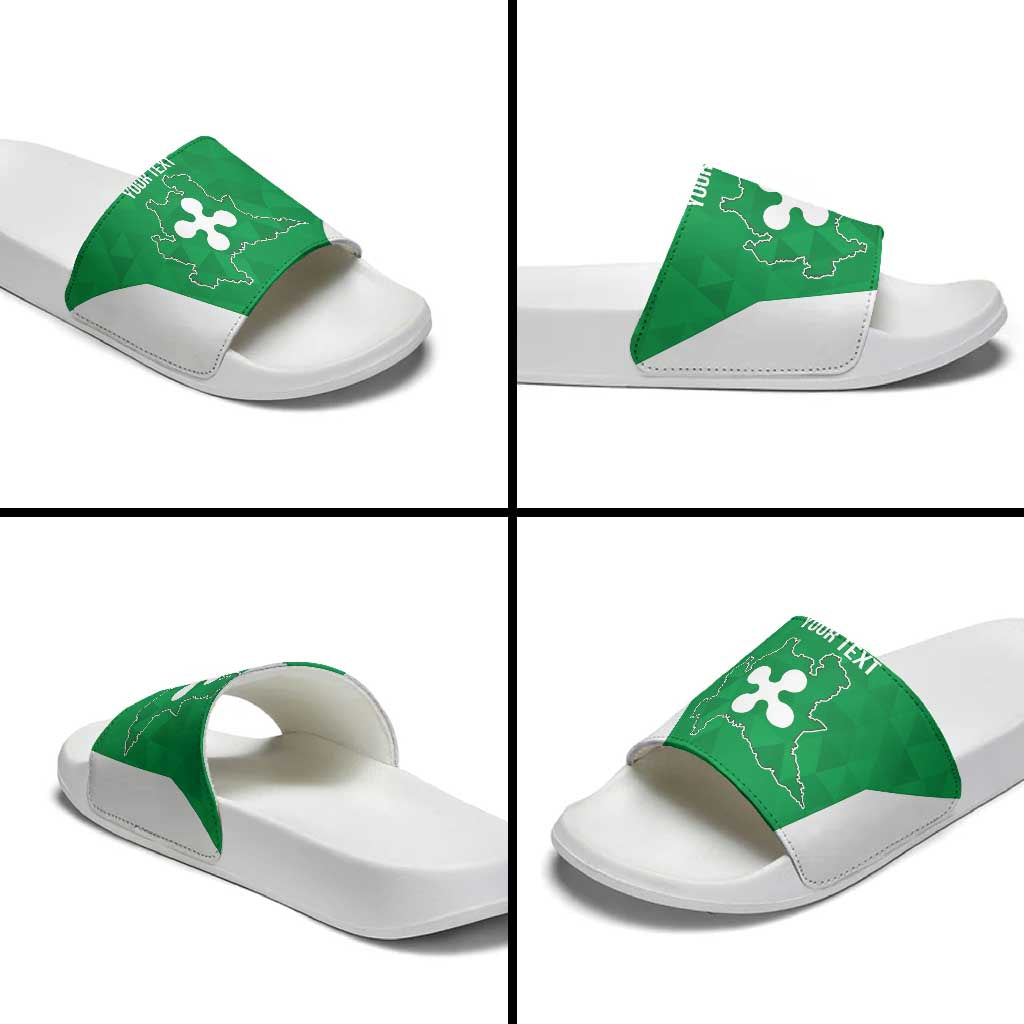 Personalized Italy Lombardy Slide Sandals Inspiration Flags Style LT9