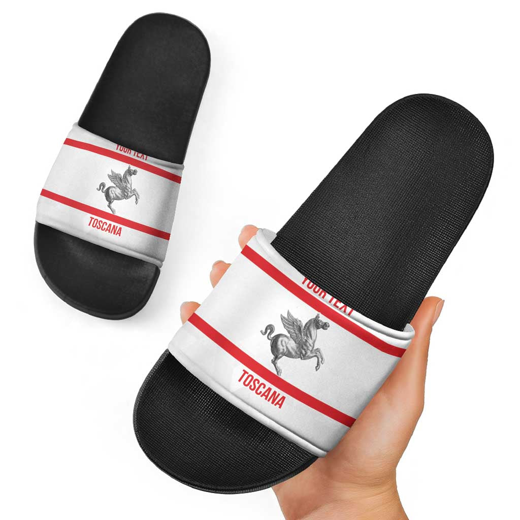 Personalized Italy Tuscany Pegasus Rampant Slide Sandals Inspiration Flags Style LT9