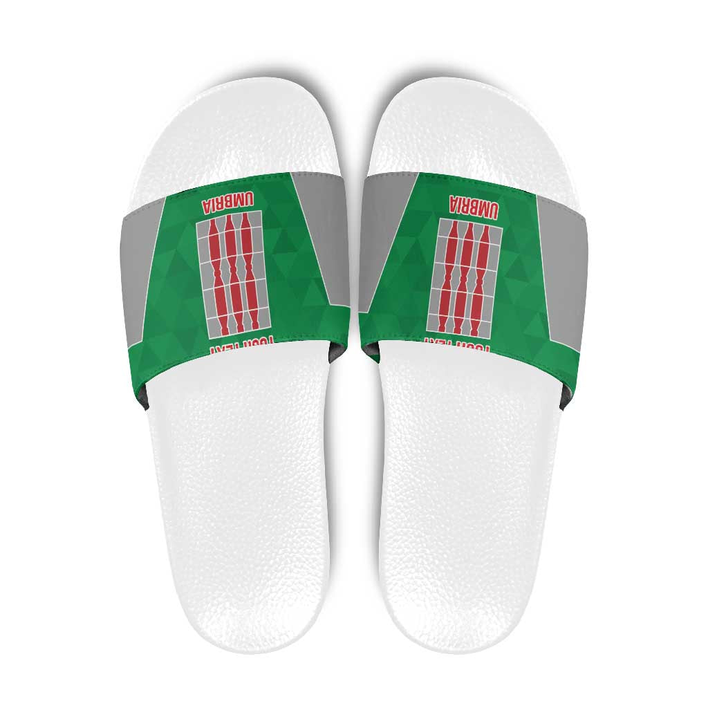 Personalized Italy Umbria Slide Sandals Inspiration Flags Style LT9