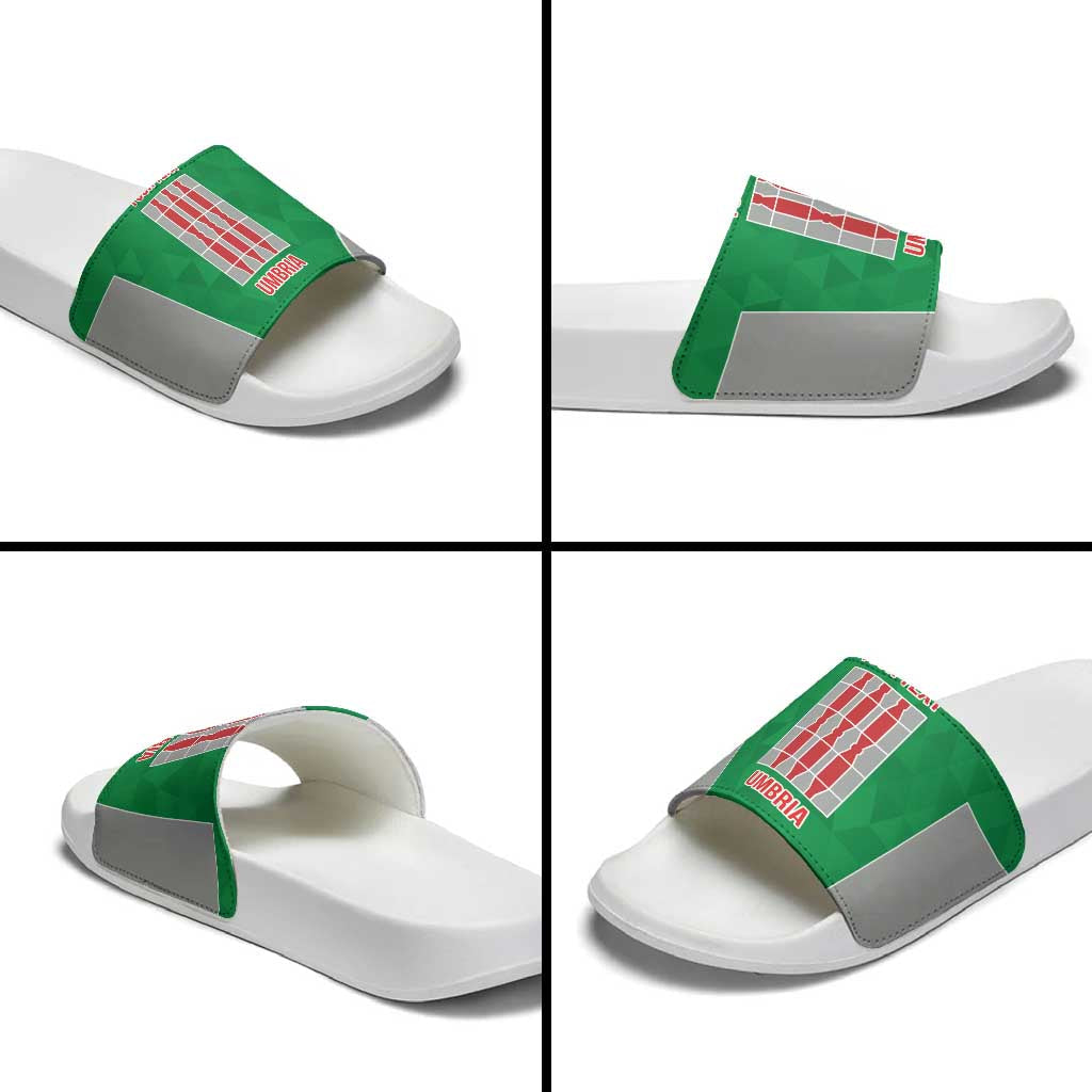 Personalized Italy Umbria Slide Sandals Inspiration Flags Style LT9