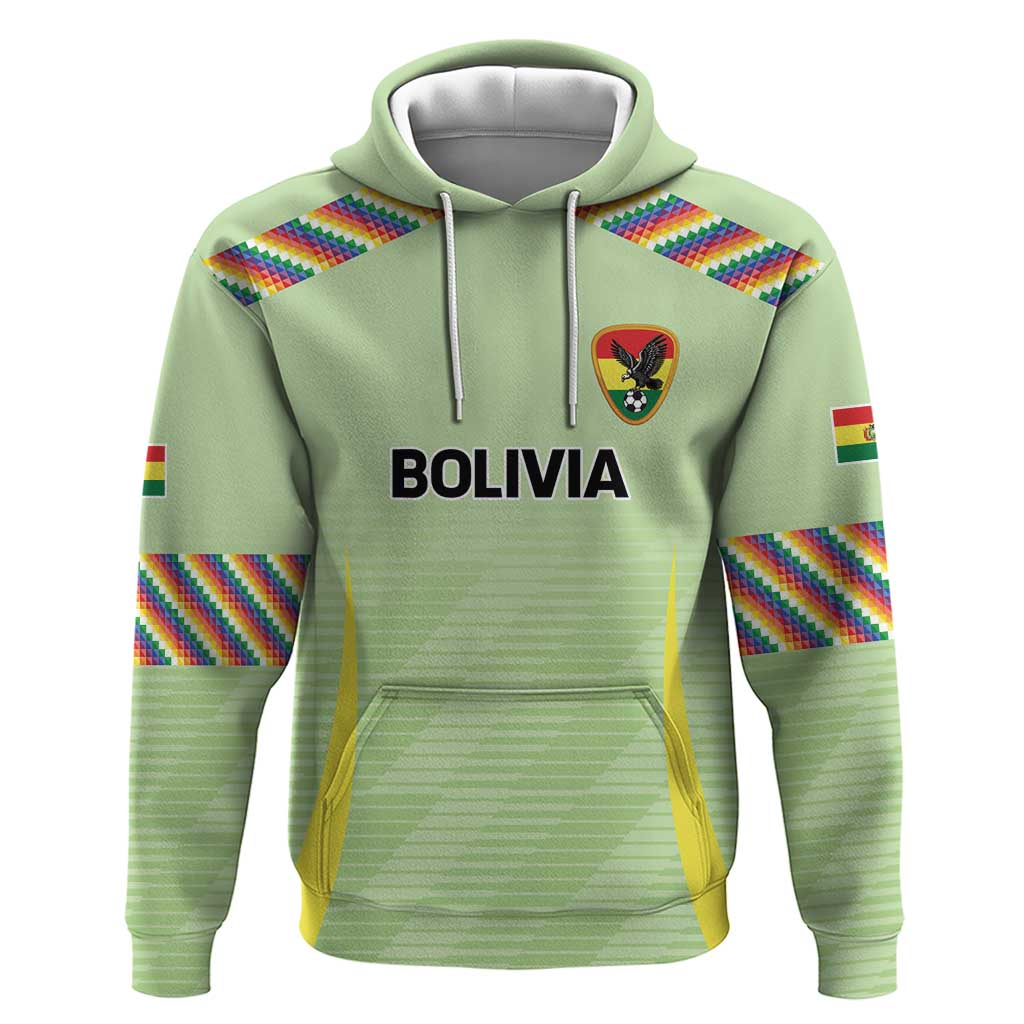 Bolivia Football Custom Hoodie Wiphala Flag Pattern Spirit LT9