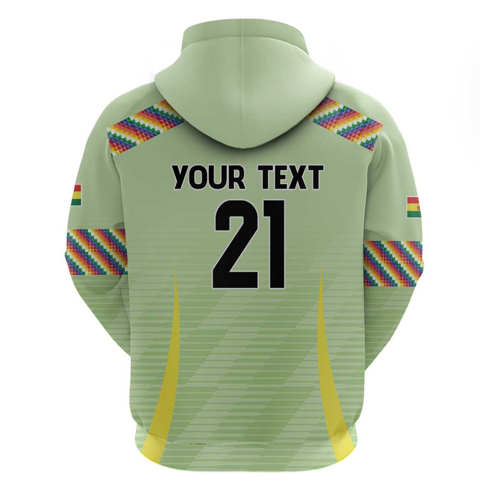 Bolivia Football Custom Hoodie Wiphala Flag Pattern Spirit LT9