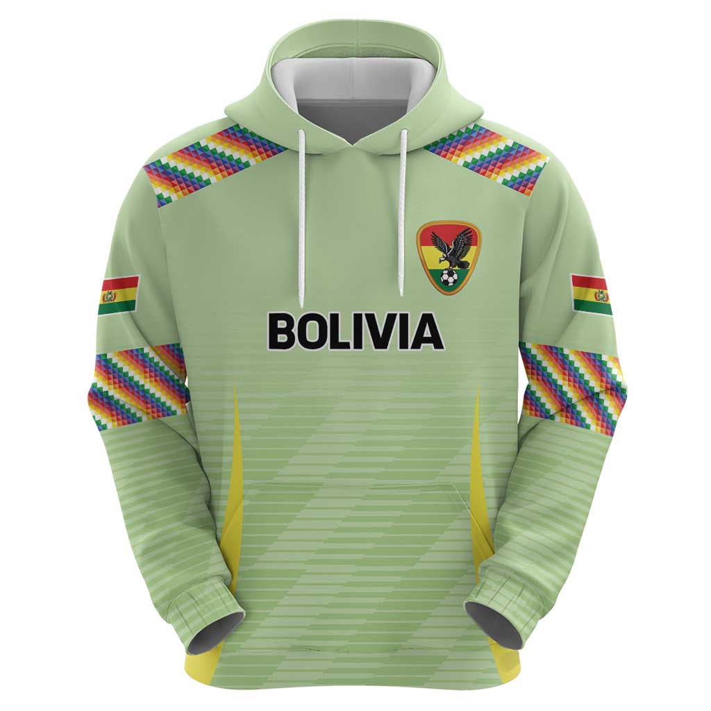 Bolivia Football Custom Hoodie Wiphala Flag Pattern Spirit LT9