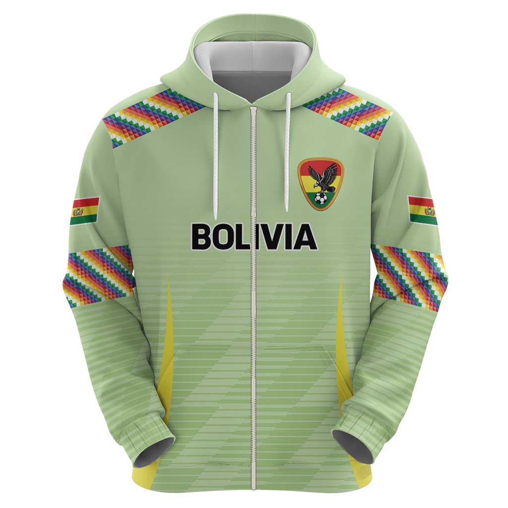Bolivia Football Custom Hoodie Wiphala Flag Pattern Spirit LT9