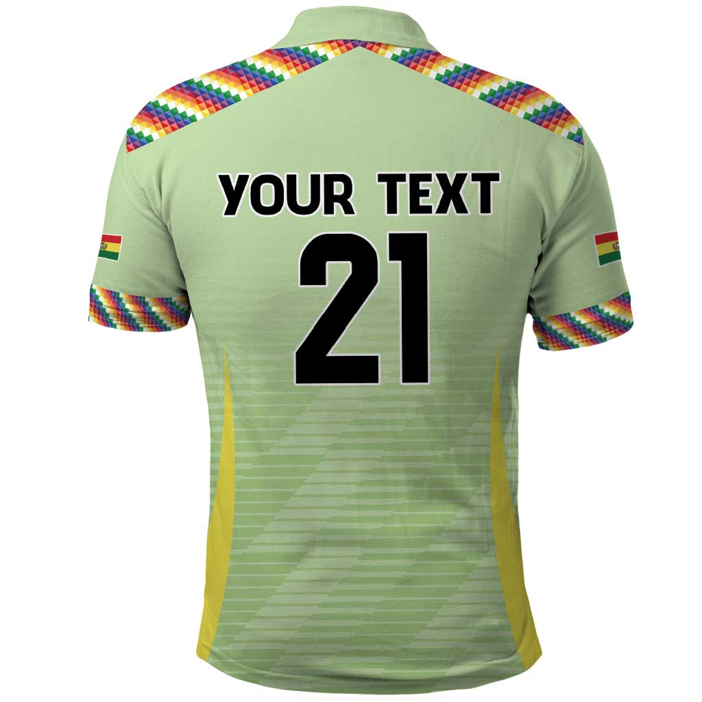 Bolivia Football Custom Polo Shirt Wiphala Flag Pattern Spirit LT9