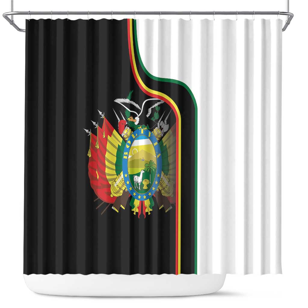 Bolivia Simple Coat of Arm Shower Curtain LT9