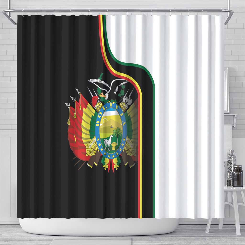 Bolivia Simple Coat of Arm Shower Curtain LT9