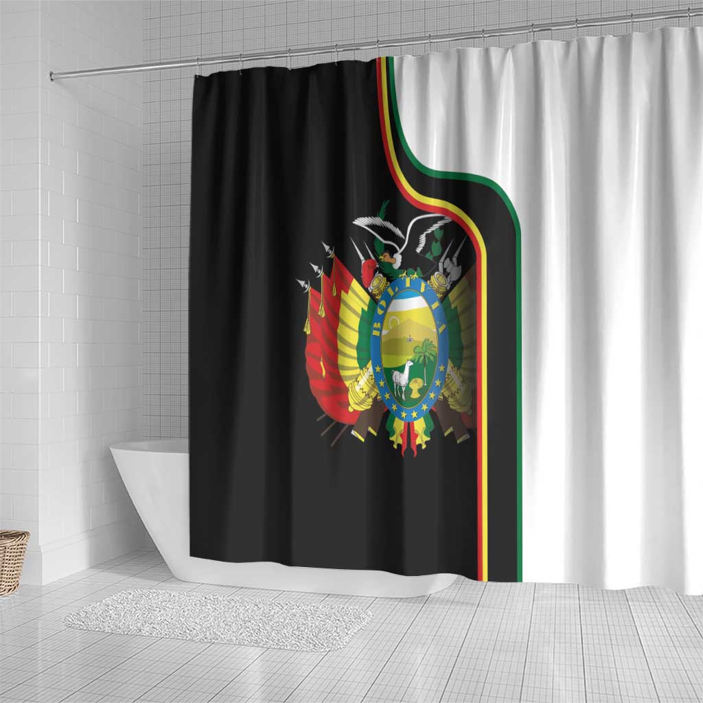 Bolivia Simple Coat of Arm Shower Curtain LT9