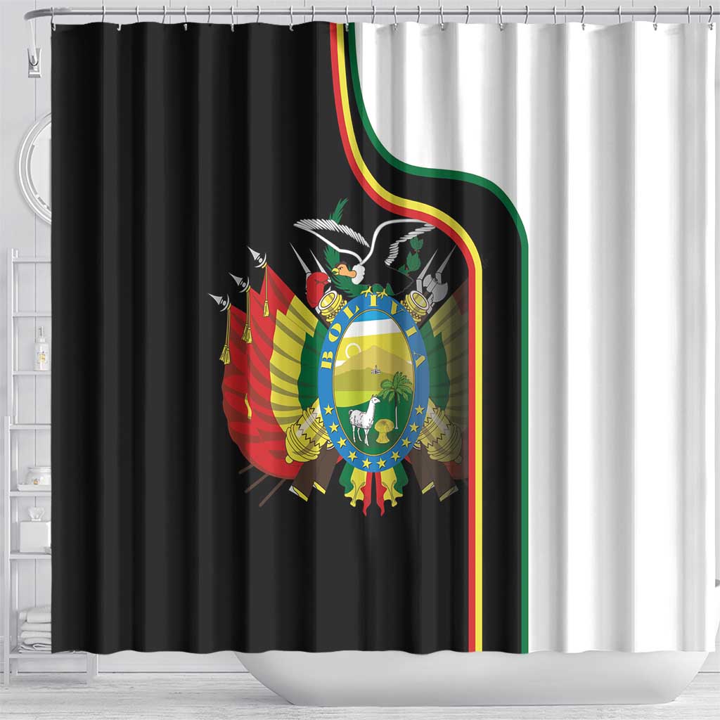 Bolivia Simple Coat of Arm Shower Curtain LT9