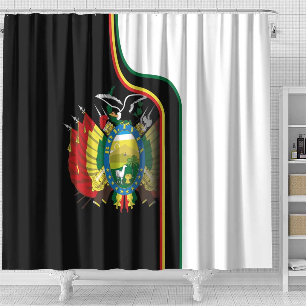 Bolivia Simple Coat of Arm Shower Curtain LT9