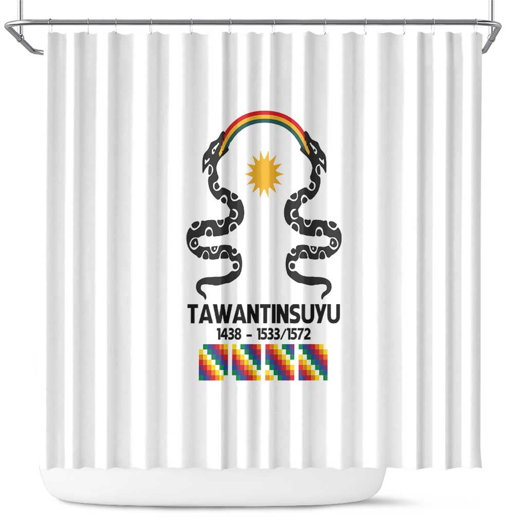 Inca Empire Tawantinsuyu Shower Curtain Realm of the Four Parts LT9