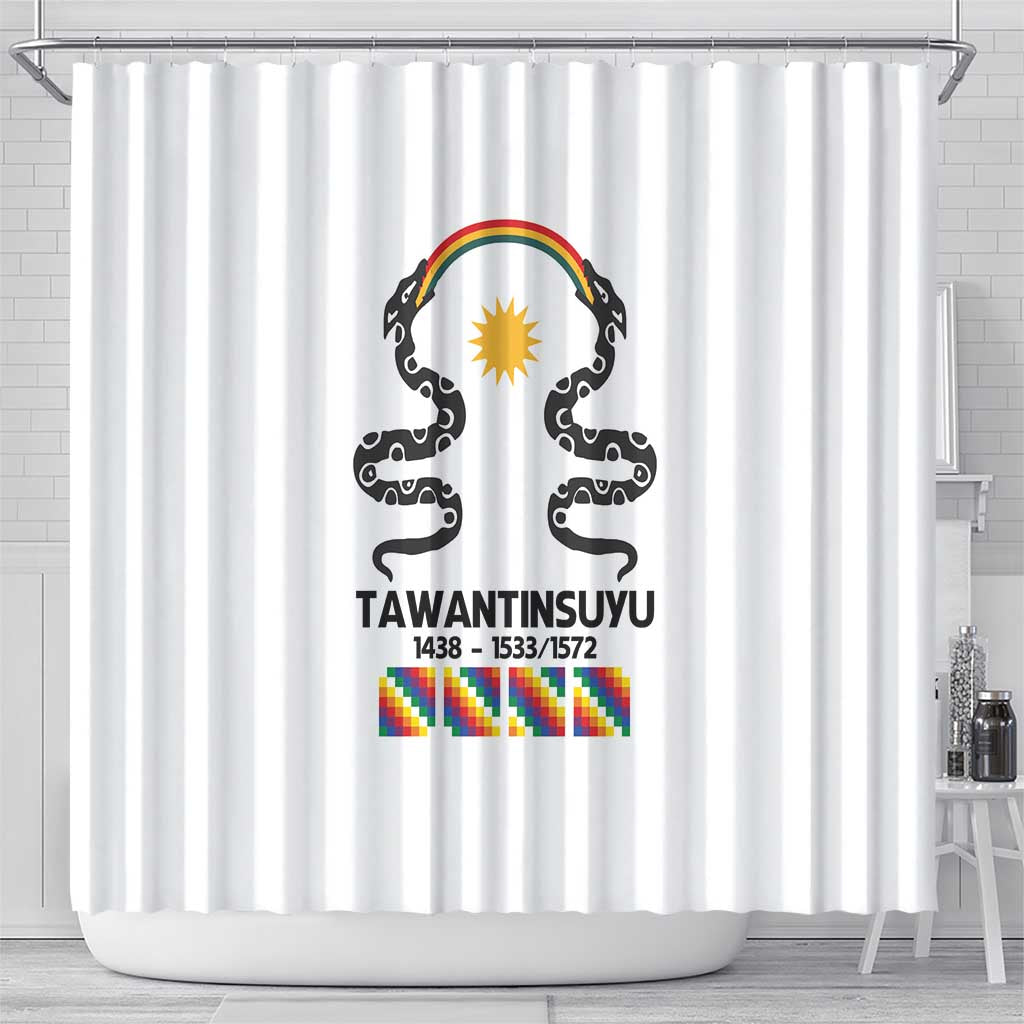 Inca Empire Tawantinsuyu Shower Curtain Realm of the Four Parts LT9