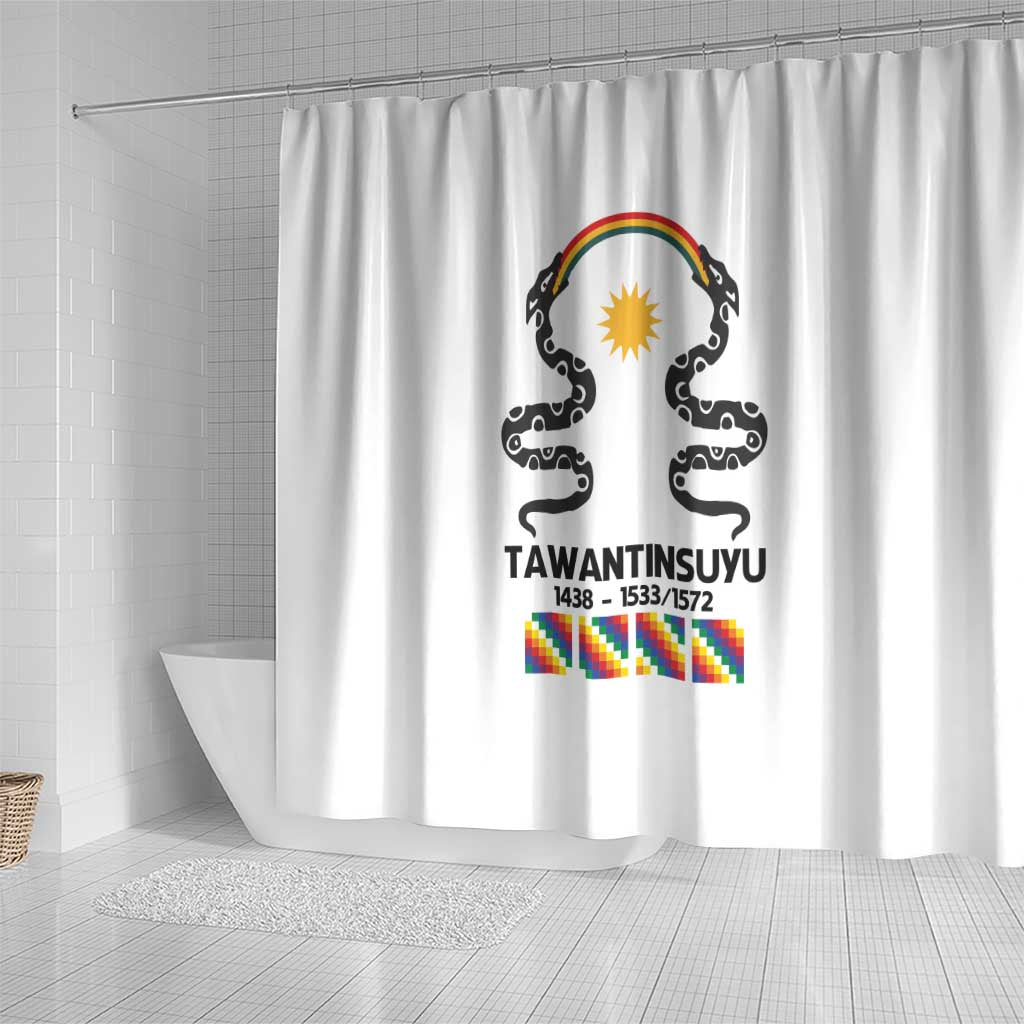 Inca Empire Tawantinsuyu Shower Curtain Realm of the Four Parts LT9