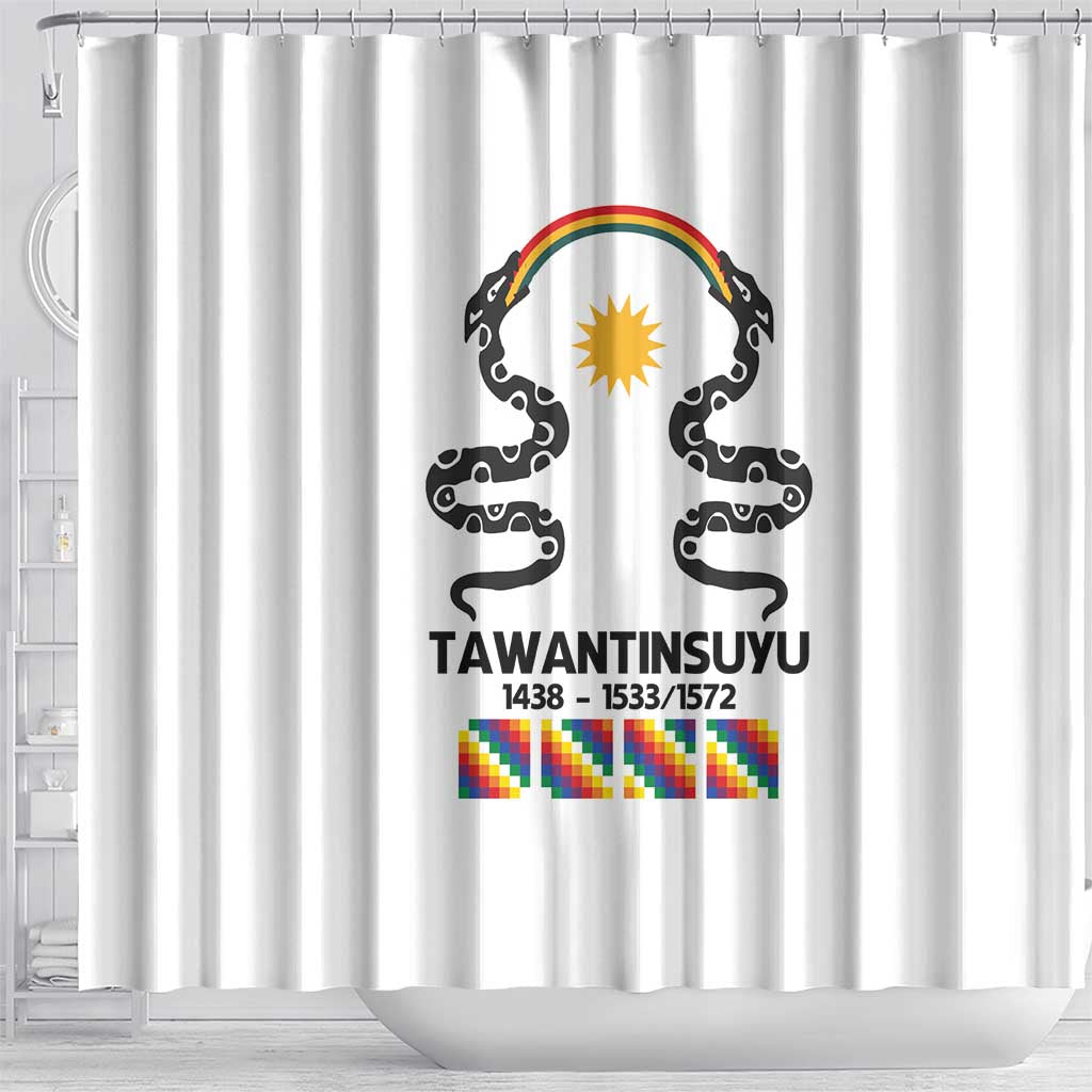 Inca Empire Tawantinsuyu Shower Curtain Realm of the Four Parts LT9