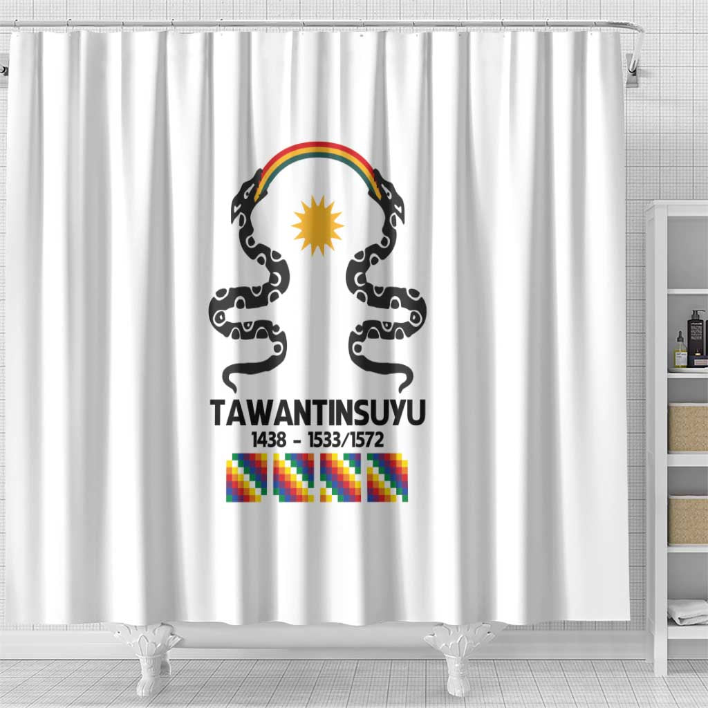 Inca Empire Tawantinsuyu Shower Curtain Realm of the Four Parts LT9