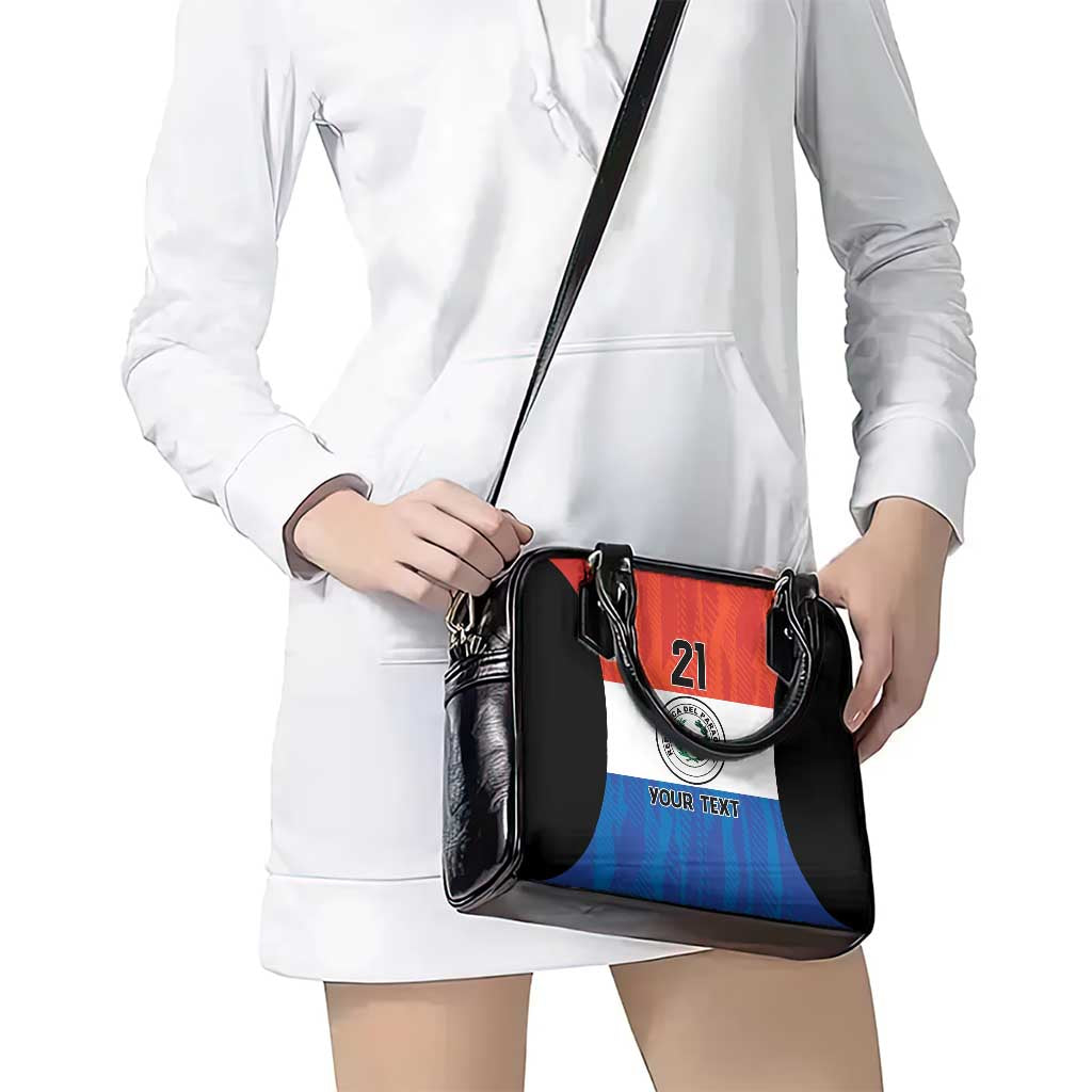 Paraguay Football Custom Shoulder Handbag Come On Albirroja with Flag Style LT9