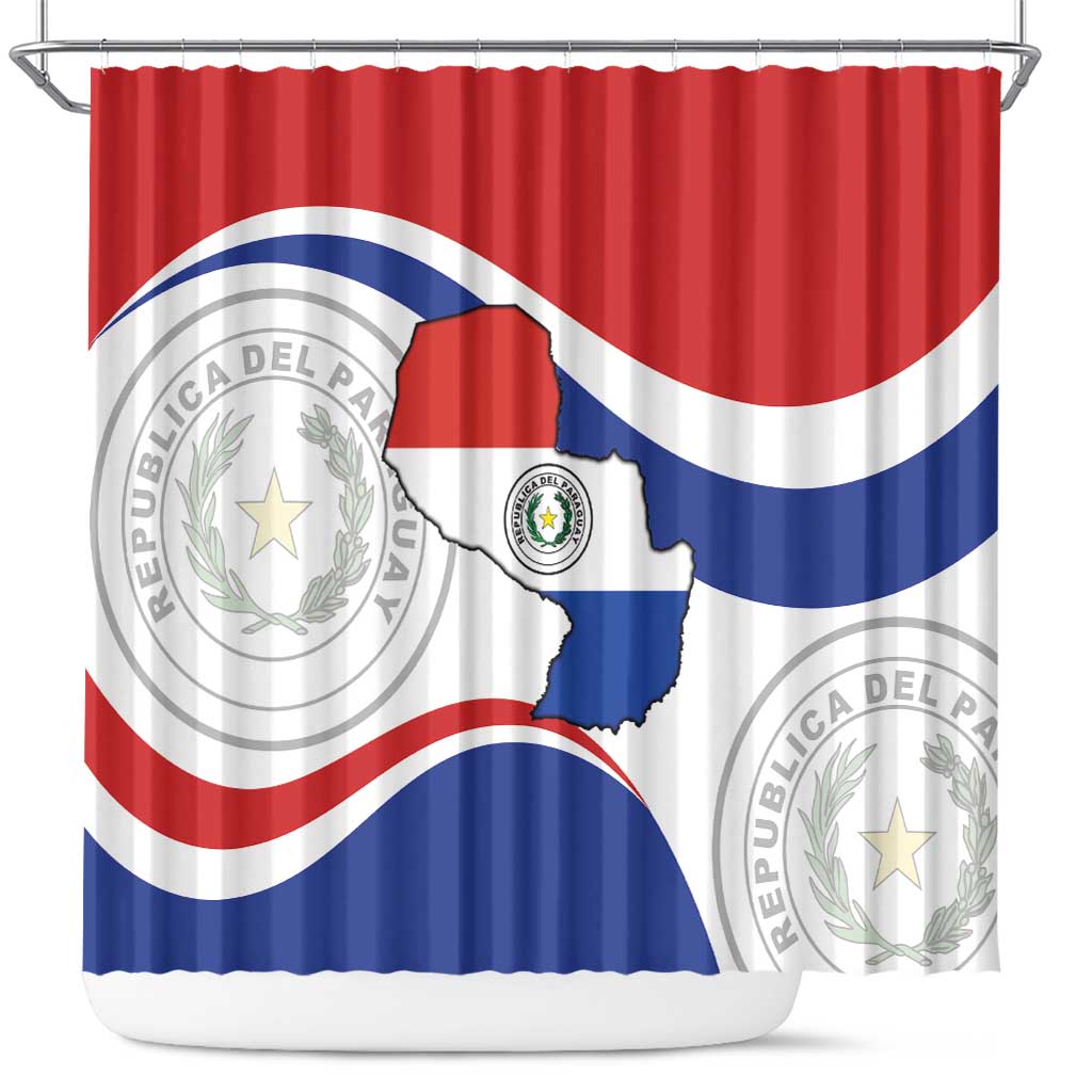 Paraguay Paz y justicia Shower Curtain Coat of arms of Paraguay LT9