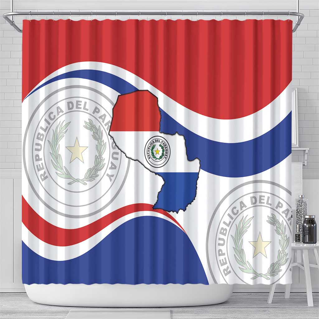Paraguay Paz y justicia Shower Curtain Coat of arms of Paraguay LT9